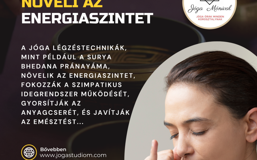 A jóga növeli az energiaszintet