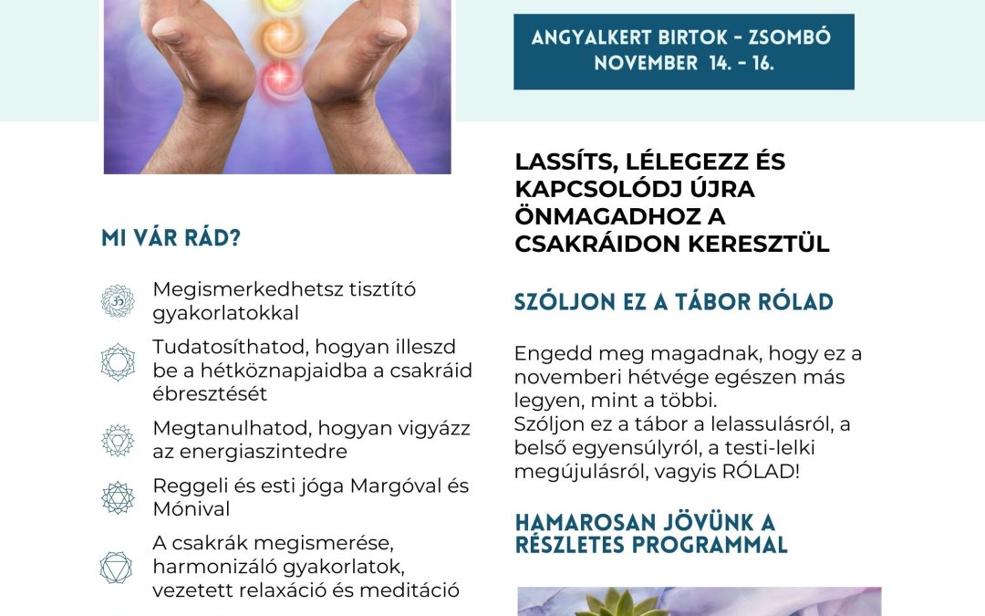 JÓGATÁBOR Belső utazás